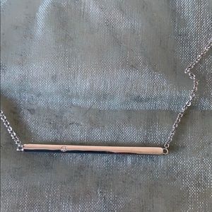 Lafonn Silver Bar Necklace